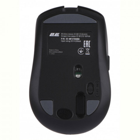 Миша бездротова 2E MF270 Silent Rechargeable WL Black (2E-MF270WBK)