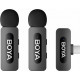 Бездротовий петличний мікрофон BOYA BY-V20 Type-C Black Купити в Україні