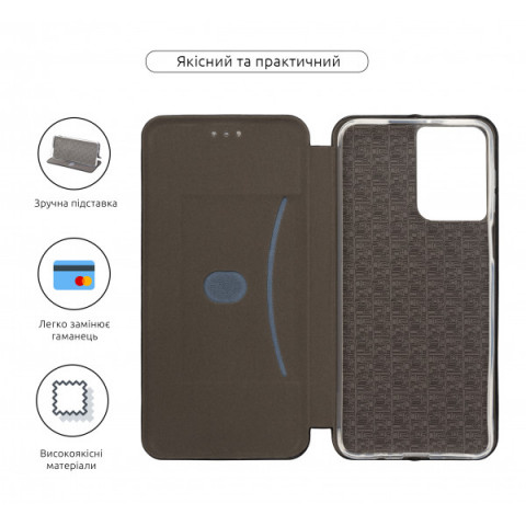 Чохол-книжка ArmorStandart G-Case для Motorola G55 5G Black (ARM81222)