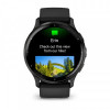 Смарт-годинник Garmin Venu 3 Slate Stainless Steel Bezel with Black Case and Silicone Band (010-02784-51)