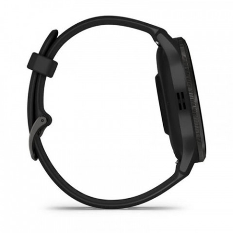 Смарт-годинник Garmin Venu 3 Slate Stainless Steel Bezel with Black Case and Silicone Band (010-02784-51)