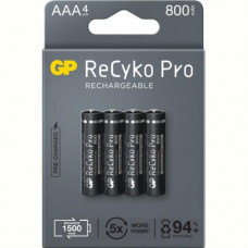 Акумулятори GP Recyko Pro 800 AAA/HR03 NI-MH 800mAh BL 4 шт