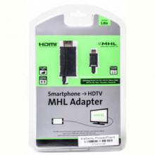 Кабель PowerPlant (KD00AS1239) microUSB-HDMI, 1.8м, Black