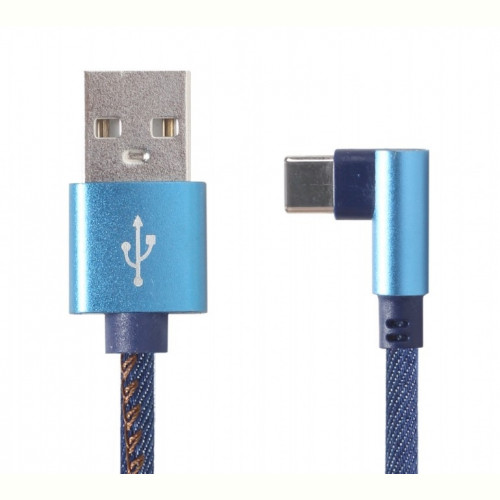 Кабель Cablexpert (CC-USB2J-AMCML-1M-BL) USB 2.0 - USB Type-C, преміум, 1м, синій