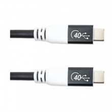 Кабель San Guan USB Type-C - USB Type-C (M/M) PD 100W, 40Gbps, 3 м Black (CA914135)