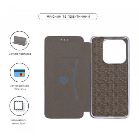 Чохол-книжка ArmorStandart G-Case для Xiaomi Redmi Note 14 4G Lilac (ARM83438)
