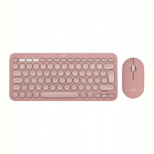 Комплект (клавіатура, миша) бездротовий Logitech Pebble 2 Combo Rose (920-012241)