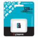 Карта пам`яті MicroSDXC 128GB UHS-I/U3 Class 10 Kingston Canvas Go! Plus R200/W200MB/s (SDCG4/128GBSP)