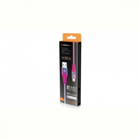 Кабель REAL-EL Rainbow USB-Lightning 1m (4743304104703)