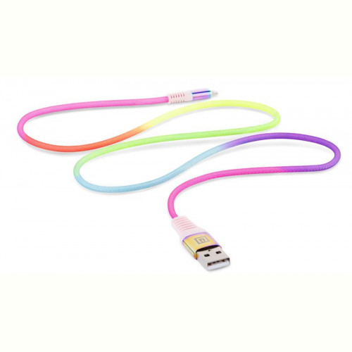 Кабель REAL-EL Rainbow USB-Lightning 1m (4743304104703)