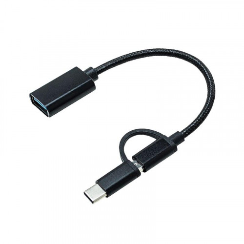 Адаптер XoKo USB 3.0 - microUSB/USB Type-C Black (AC-150-BK)