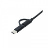 Адаптер XoKo USB 3.0 - microUSB/USB Type-C Black (AC-150-BK)