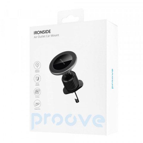 Автомобільний тримач Proove Ironside Air Outlet Car Mount Magnetic Ring black Купити в Україні