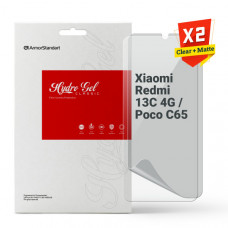 Набір гідрогелевої плівки ArmorStandart Clear + Matte для Xiaomi Redmi 13C 4G / Poco C65 (ARM80708)