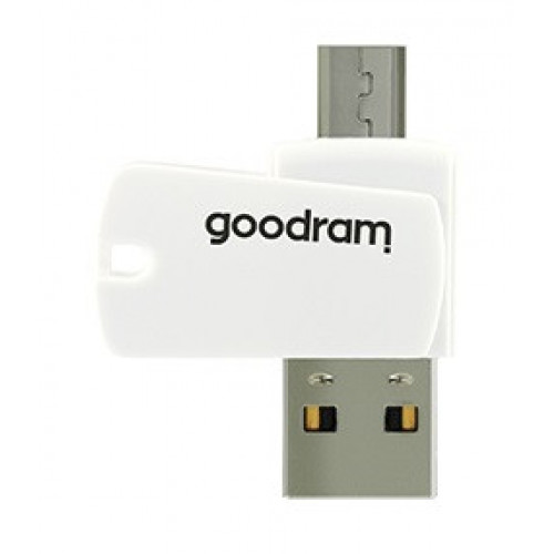 Карта пам`ятi MicroSDHC 16GB UHS-I Class 10 Goodram + SD-adapter + OTG Card reader (M1A4-0160R12)