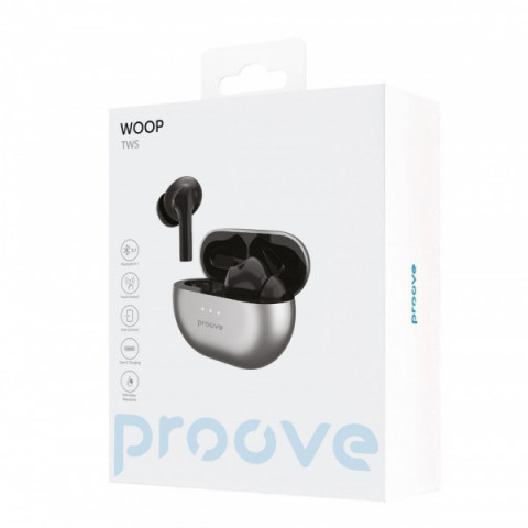 Бездротові навушники Proove Woop TWS with ANC silver/black Купити в Україні