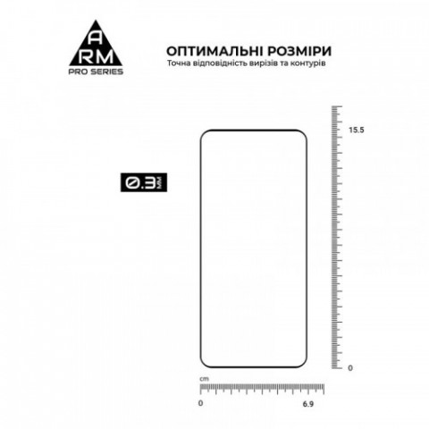 Захисне скло Armorstandart Pro для Oppo Reno7 Black (ARM66553)