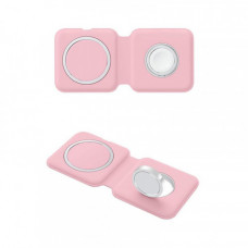 Бездротовий зарядний пристрій ColorWay MagSafe Duo Charger 15W for iPhone Pink (CW-CHW32Q-P)