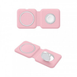 Бездротовий зарядний пристрій ColorWay MagSafe Duo Charger 15W for iPhone Pink (CW-CHW32Q-P)