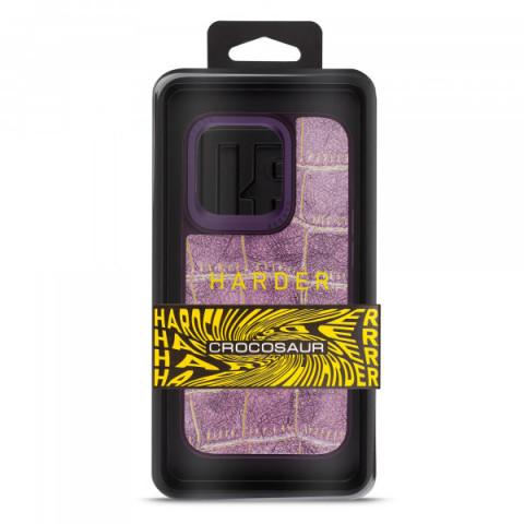 Чохол Harder Crocosaur для Apple iPhone 15 Pro Purple (ARM76704)