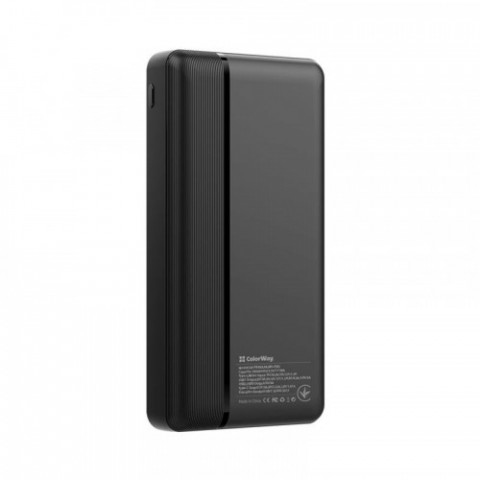 Універсальна мобільна батарея ColorWay 30000mAh Black (CW-PB300LPA3BK-PD)