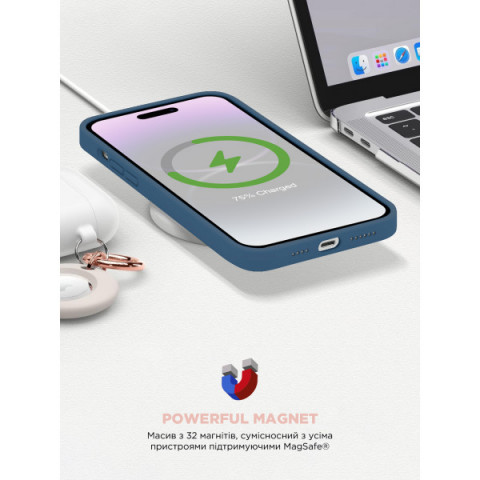 Чохол ArmorStandart ICON2 MagSafe для Apple iPhone 15 Plus Storm Blue (ARM72741)