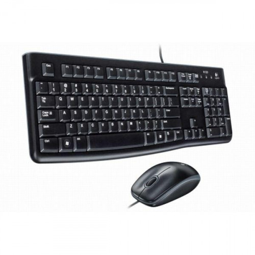 Комплект (клавіатура, мишка) Logitech MK120 Black USB (920-002563)