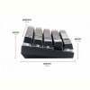 Клавіатура бездротова Motospeed CK62 Outemu Blue Ukr (mtck62bmb) Black USB/Bluetooth