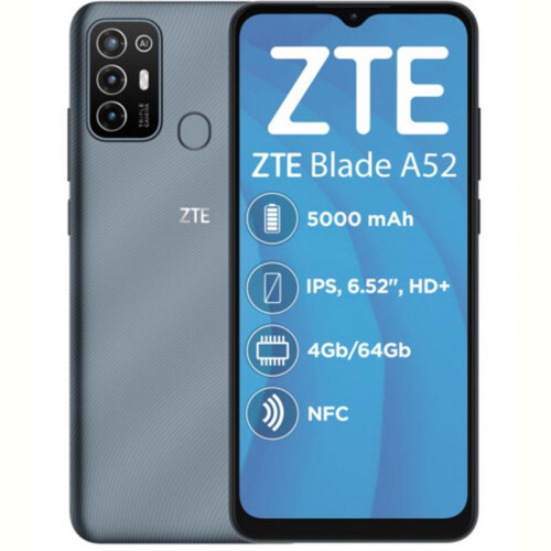 Смартфон ZTE Blade A52 4/64GB Dual Sim Gray