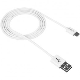 Кабель Micro USB Canyon USB 2.0 AM to Micro USB 1.0m White (CNE-USBM1W)