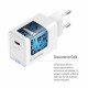Мережевий зарядний пристрій ColorWay GaN Mini 45W PD Port PPS USB-C White (CW-CHS057PD-WT)