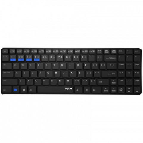 Комплект (клавіатура, мишка) Rapoo 9300M Wireless Black