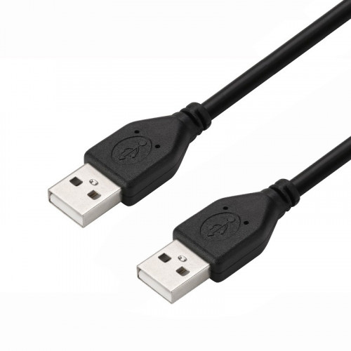 Кабель ProLogix (PR-USB-P-07-20-18m) USB 2.0 AM/AM, чорний, 1.8 м