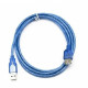 Кабель Gresso USB AM-USB AF 3м Blue (2000700002401)