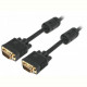 Кабель Cablexpert (CC-PPVGA-6B) VGA-VGA HD15M/HD15M з 2-ма фер. кільцями, подвійний екран, чорний, 1,8м