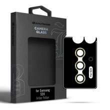 Захисне скло для камери ArmorStandart Supreme Black Icon для Samsung S24 Amber Yellow (ARM76609)