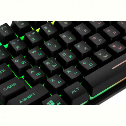 Клавіатура 2E Gaming KG355 LED Ukr (2E-KG355UBK) Black USB