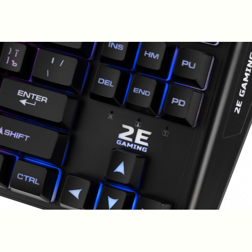 Клавіатура 2E Gaming KG355 LED Ukr (2E-KG355UBK) Black USB