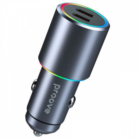 АЗП Proove Double Energy 50W (Type-C + Type-C) metal gray Купити в Україні