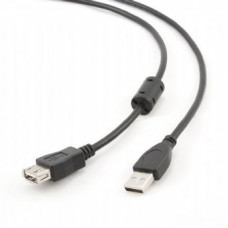 Кабель Cablexpert CCF-USB2-AMAF-15 подовжувач USB 2.0 AM/AF 4,5 м, Феритовий фільтр
