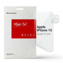 Набір гідрогелевої плівки ArmorStandart Clear для екрана + камера для Apple iPhone 15 (ARM80711)