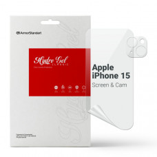 Набір гідрогелевої плівки ArmorStandart Clear для екрана + камера для Apple iPhone 15 (ARM80711)