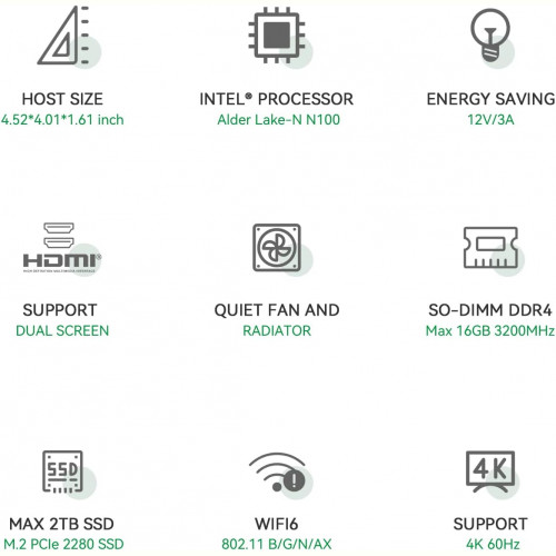 Неттоп Trigkey Green G4 (Z000000869257)