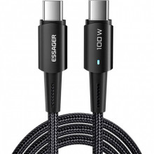 Кабель Essager Sunset USB Type-C - USB Type-C (M/M), 100W, 3 м Black (EXCTT1-CGC01)