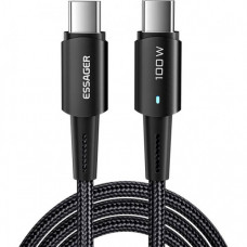 Кабель Essager Sunset USB Type-C - USB Type-C (M/M), 100W, 3 м Black (EXCTT1-CGC01)