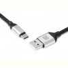 Кабель REAL-EL Premium Leather USB-USB Type C 1m, Black (EL123500049)