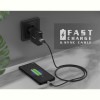 Кабель REAL-EL Premium Leather USB-USB Type C 1m, Black (EL123500049)