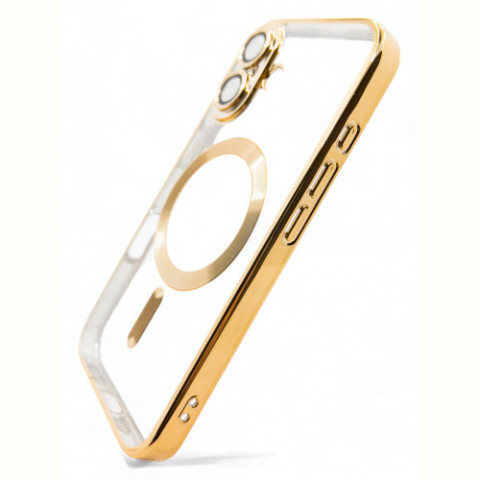 Чохол-накладка BeCover TPU Chrome Case MagSafe для Apple iPhone 16 Plus Gold (712076)