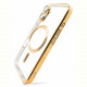 Чохол-накладка BeCover TPU Chrome Case MagSafe для Apple iPhone 16 Plus Gold (712076)