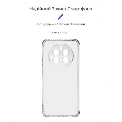 Чохол ArmorStandart Air Force для Realme 12 4G / 12+ 5G Camera cover Clear (ARM74756)